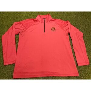 Champion‎ Maryland Terrapins Football 1/4 Zip Shirt  Men XL Red